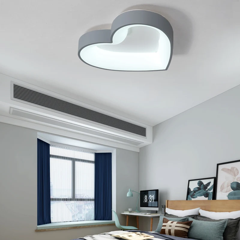 

White/Grey color Modern Led Ceiling Lights For Study room Kids Room Bedroom AC85-265V Home Dec Modern Led Ceiling Lamp