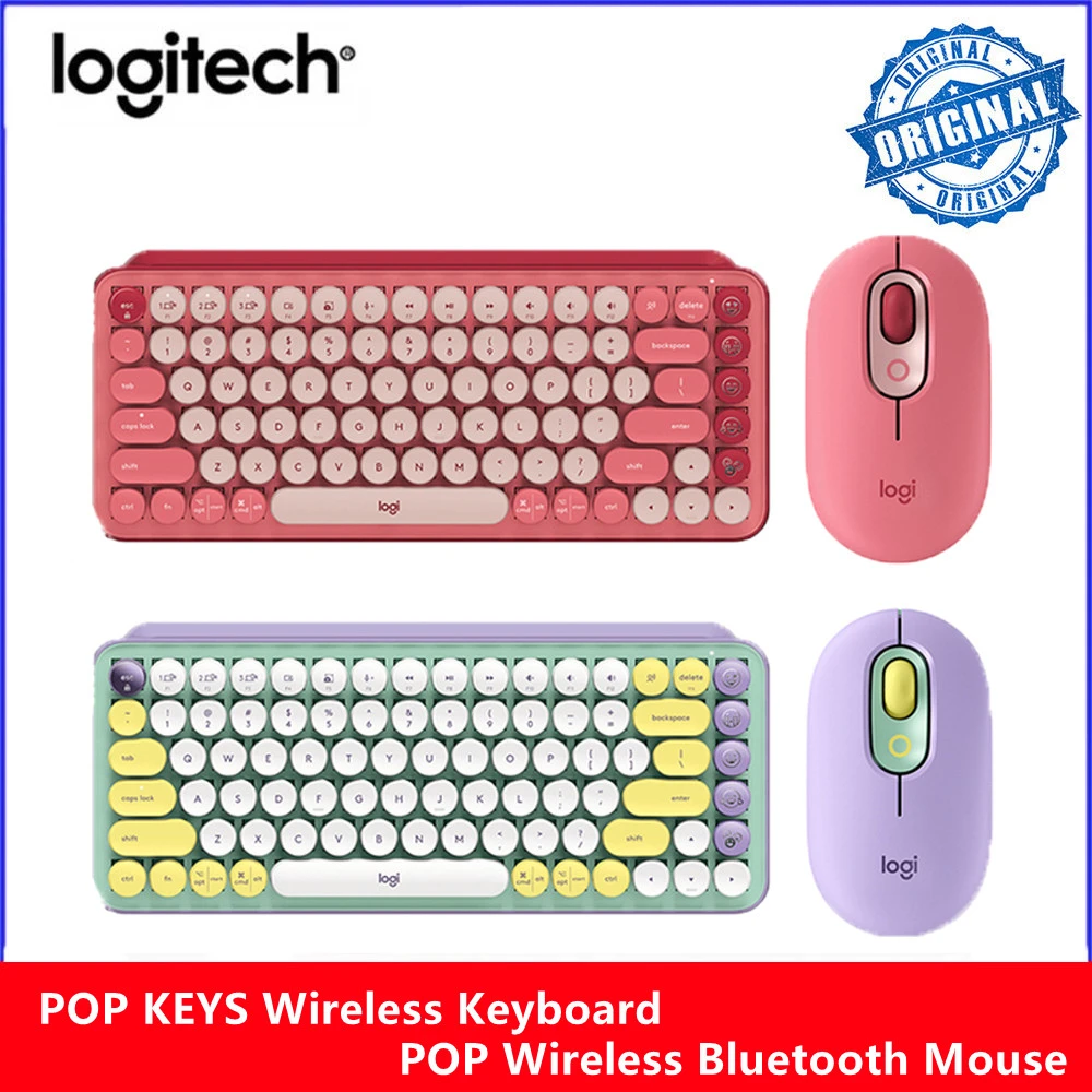 cool computer mouse Logitech POP KEYS Wireless Bluetooth Mechanical Keyboard TTC Tea Shaft POP Silent Mice High Precision Optical Tracking Mice wired gaming mouse