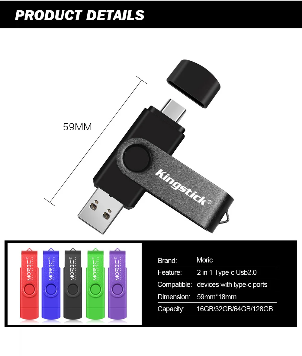 Высокоскоростные флеш-накопители USB 2,0 типа c, флешка, usb ключ, 64 ГБ, 32 ГБ, 16 ГБ, 128 ГБ, ручка-драйвер, персонализированный ключ USB 2,0, флеш-память