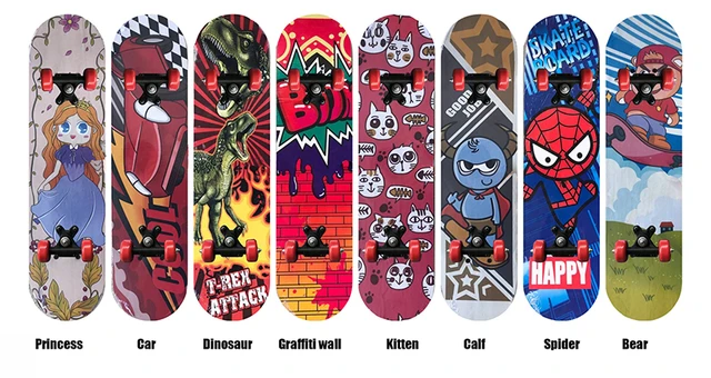 Hombuy® skateboard planche à roulettes avec motif de cartoon