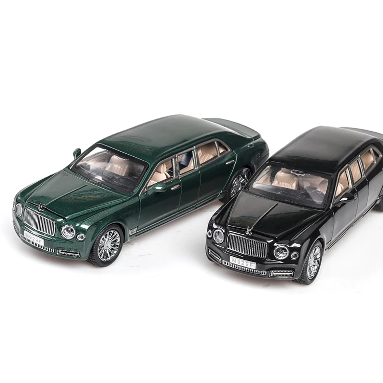 Новинка 1/24, модель автомобиля Bentley Mushang S600, удлиненная серия, металлическая модель автомобиля, литая под давлением, сплав, высокая модель автомобиля, 6 дверей, может открываться, Игрушечная машина