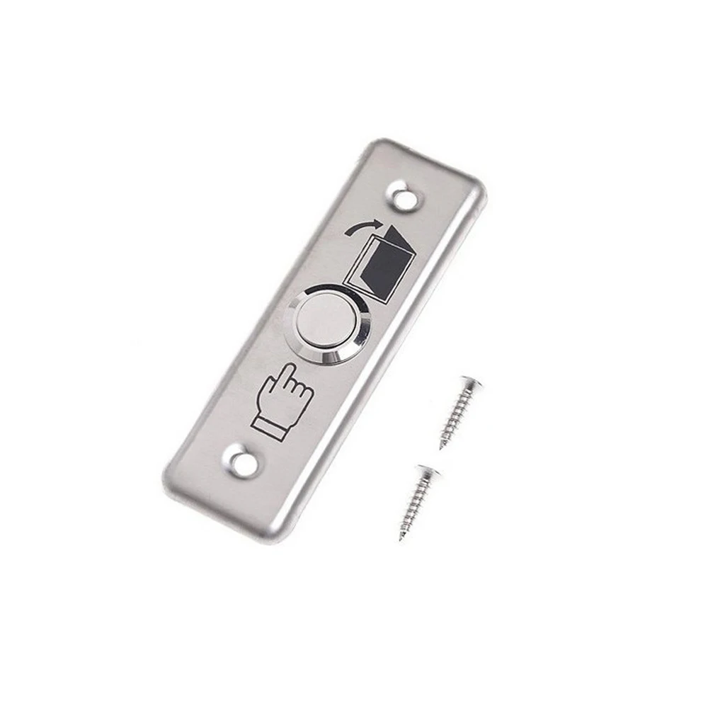 10 PCS Small Aluminium Alloy Door Access Button Emergency Alarm Push Button Auto Restoration Panic Alarm Release