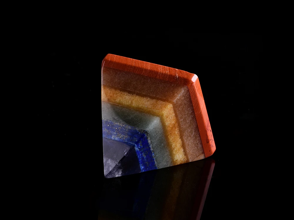 1 шт. натуральный кристалл минеральные ювелирные изделия Красочные Пирамиды Кристалл маленькое украшение для домашнего свадебного украшения Новогоднее украшение подарок