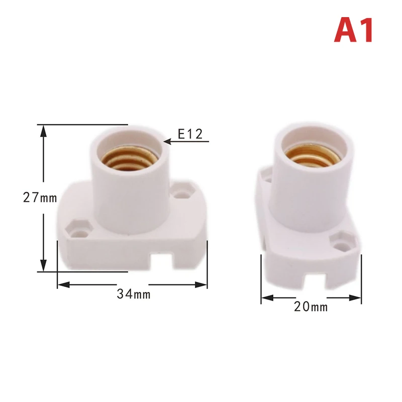 Mini Screw Lamp Base E12 E14 E17 Lamp holder Socket Adapter