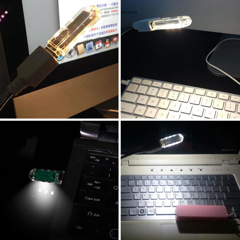 

New 3LED USB Powered Portable White Light LED Lamp USB Lamp Bank Light Torchlight Night Light Book Lamp Switch