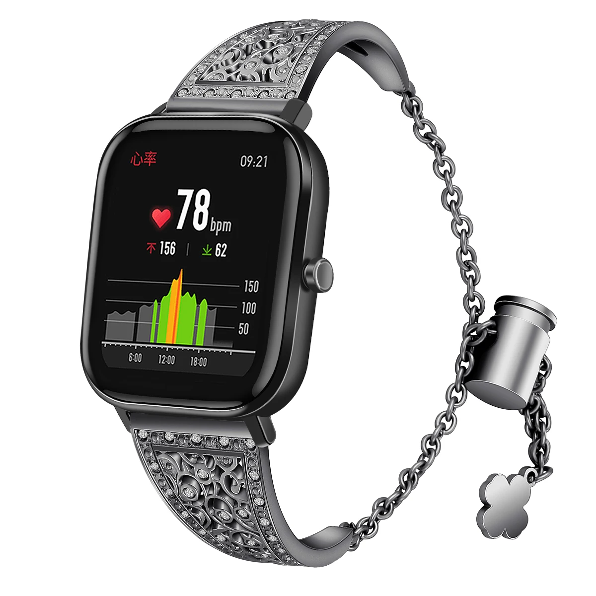 Браслет для Amazfit GTS ремешок для часов Bling Стразы из нержавеющей стали металлический сменный ремешок для часов
