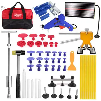 

Paintless Dent Repair Kit - Golden Dent Lifter Bridge Dent Puller Kit Pop a Dent Tool for Auto Dent Door Ding Hail Dent Remover