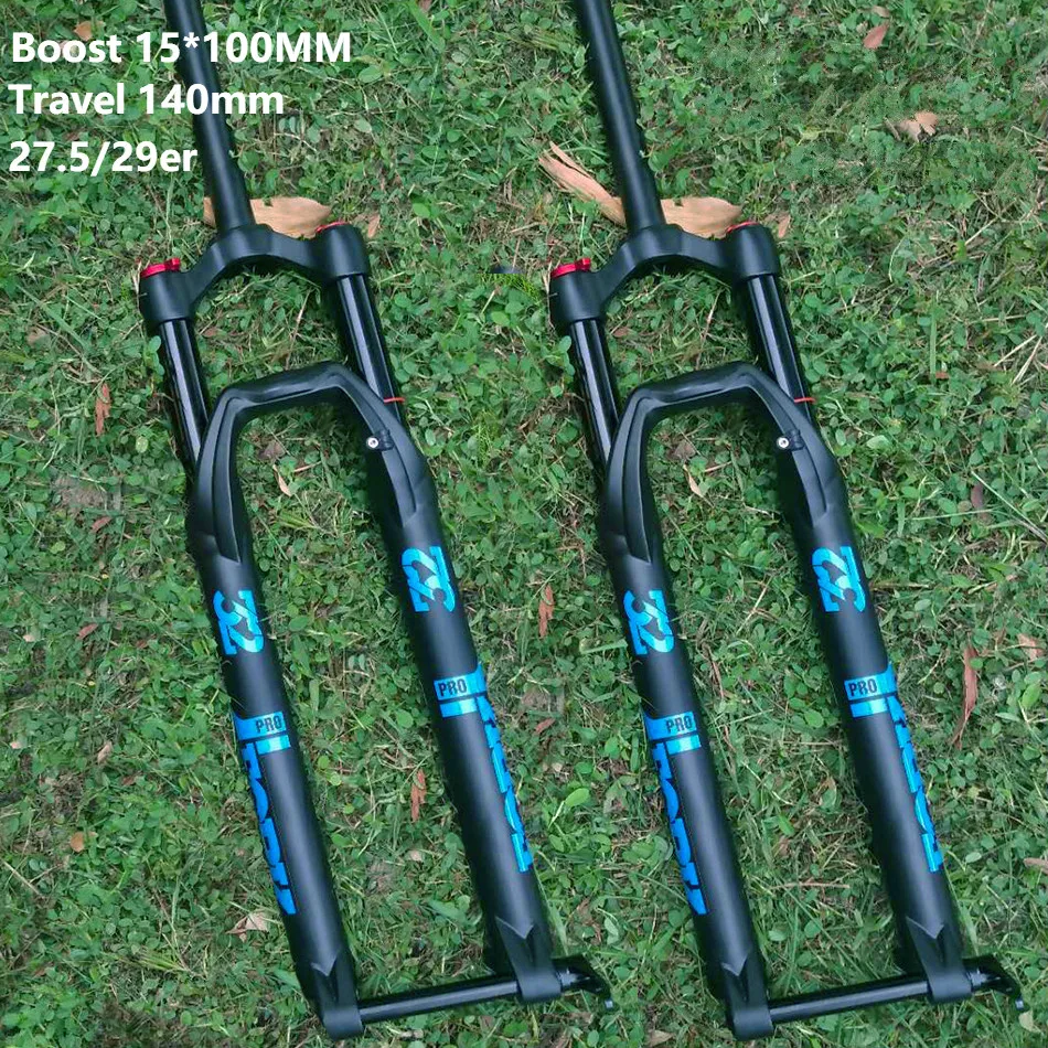 

ELYON MTB Bicycle Air Fork Supension Rebound 27.5/29er Lockout Straight Fork thru15*100mm axle Air Resilience forks stroke 140mm