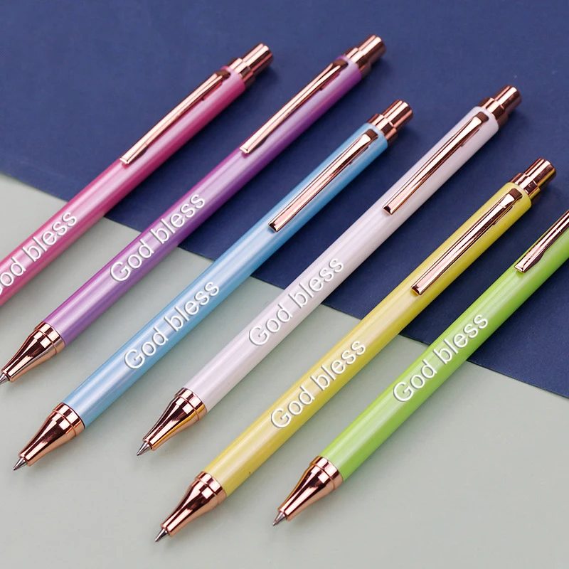 

Free DIY Carved Metal Neutral Ball Point Pen School Office Business Signing Pen Kids Gift Commemorative Gift Learning Tools