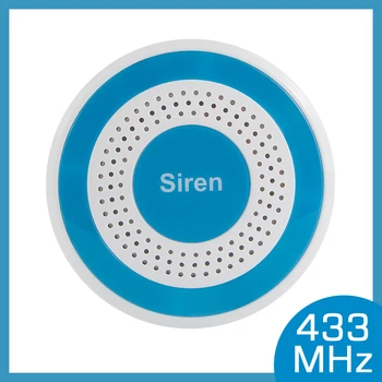 

433MHz Wireless Siren Sound and Light Standalone Siren 100dB For Home Security Sound Alarm System DIY Kit
