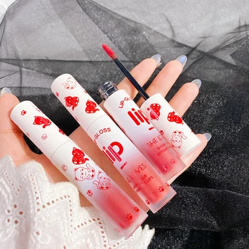 

6 Color Matte Lip Gloss Moisturizer Liquid Lipstick Sexy Lip Gloss Waterproof Long Lasting Lip Tint Cosmetic Lip Makeup