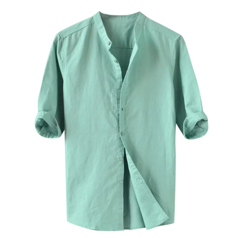 

5xl Seven-point Sleeve Shirts Man Loose Shirt Tees