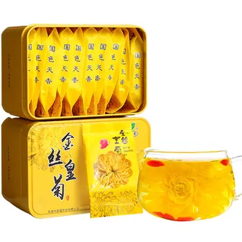 

2020 China Jinsihuangju Hypericum Flower Tea Exquisite Canned Health Tea for Clear Heat Beauty and Lose Weight