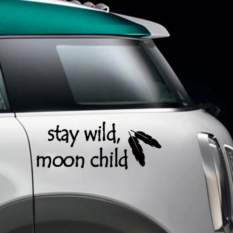 Stay Wild Moon Виниловая наклейка для детской машины винтажный бампер внедорожника