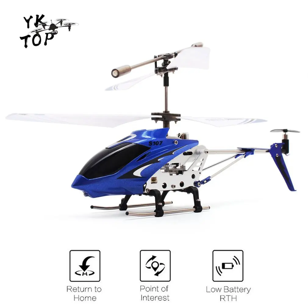 Syma S107G гироскоп металлический инфракрасный радиоприемник 3CH Мини вертолет Радиоуправляемый Летающий Дрон для игрушек подарок RTF