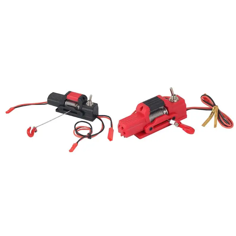 

Metal Alloy Mini Electric Winch Conveninently and Simple Installation for 1/10 RC Rock Crawler Car Parts Accessories