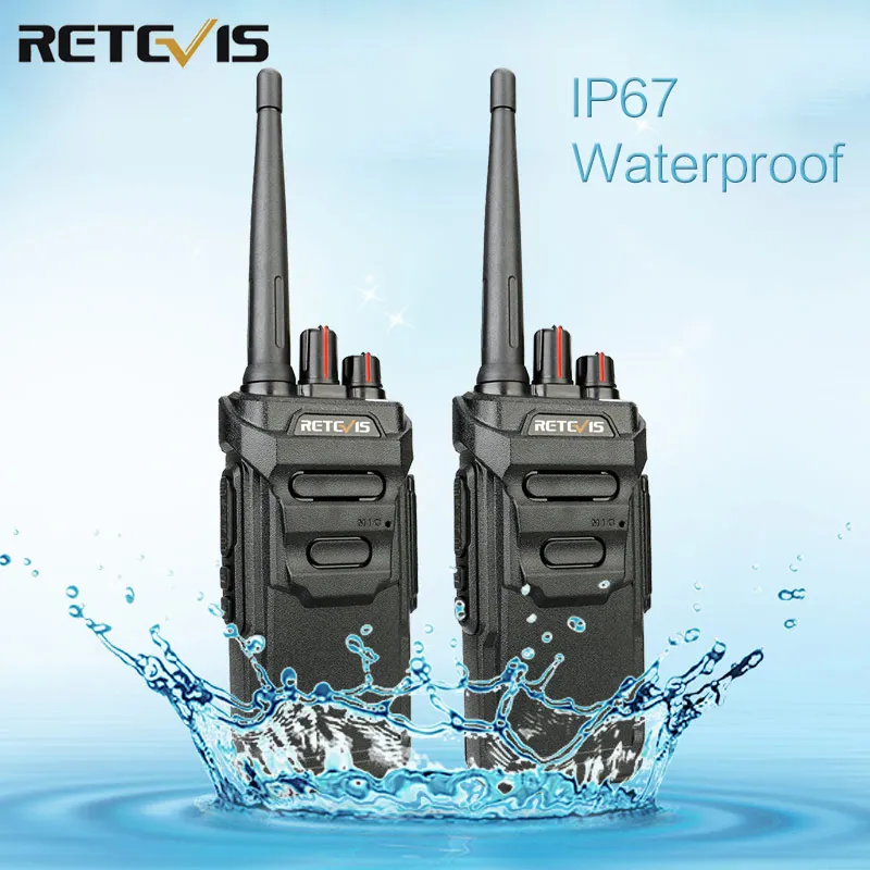 2pcs RETEVIS RT48 RT648 IP67 Waterproof Walkie Talkie Floating PMR Radio PMR FRS VOX USB Charging 1