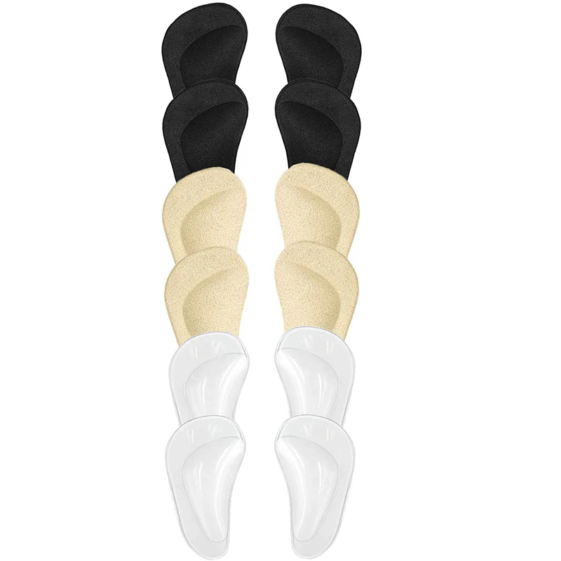 

AUAU-(12PCS) Arch Support,Soft Gel Insole Pads,High Heel Inserts Reusable Arch Cushions Best for Plantar Fasciitis and Flat Feet