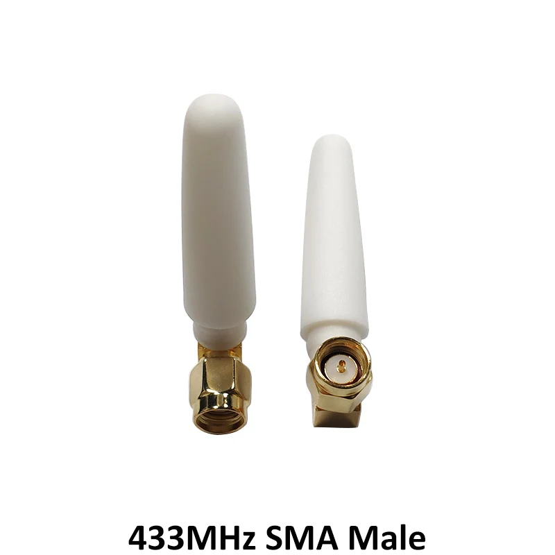 2шт 433 МГц антенна 2.5dbi SMA мужской разъем 433 МГц antena небольшой размер резиновые антенны Lorawan+ 21 см RP-SMA/u. FL кабель для поросенка