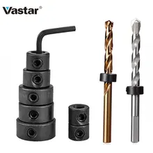 Vastar 7 шт. 3-12 мм деревообрабатывающий буровой локатор сверло глубина стоп воротники кольцо позиционер буровой локатор дерево сверло