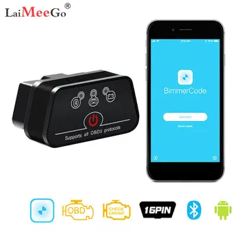 

Bluetooth 3.0/ Wireless On-Board Diagnostic Tool Vgate icar2 ELM327 Scanner Supports Wireless Android/OS/PC Code Reader