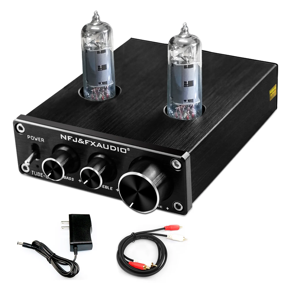 FX AUDIO TUBE 03 Tube Preamplifier 6K4 Tube Hi Fi Tube Preamp with Bass
