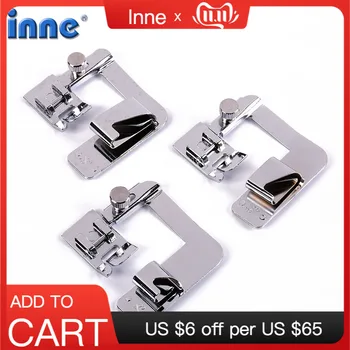 

INNE Sewing Machine Accessories 3Pcs Foot Presser Attachment Material Press Feet Set For Rolled
