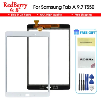 

100%Test 9.7" For Samsung Galaxy Tab A 9.7 SM-T550 SM-T551 SM-T555 T550 T551 Touch Screen Digitizer Sensor Glass Lens Panel