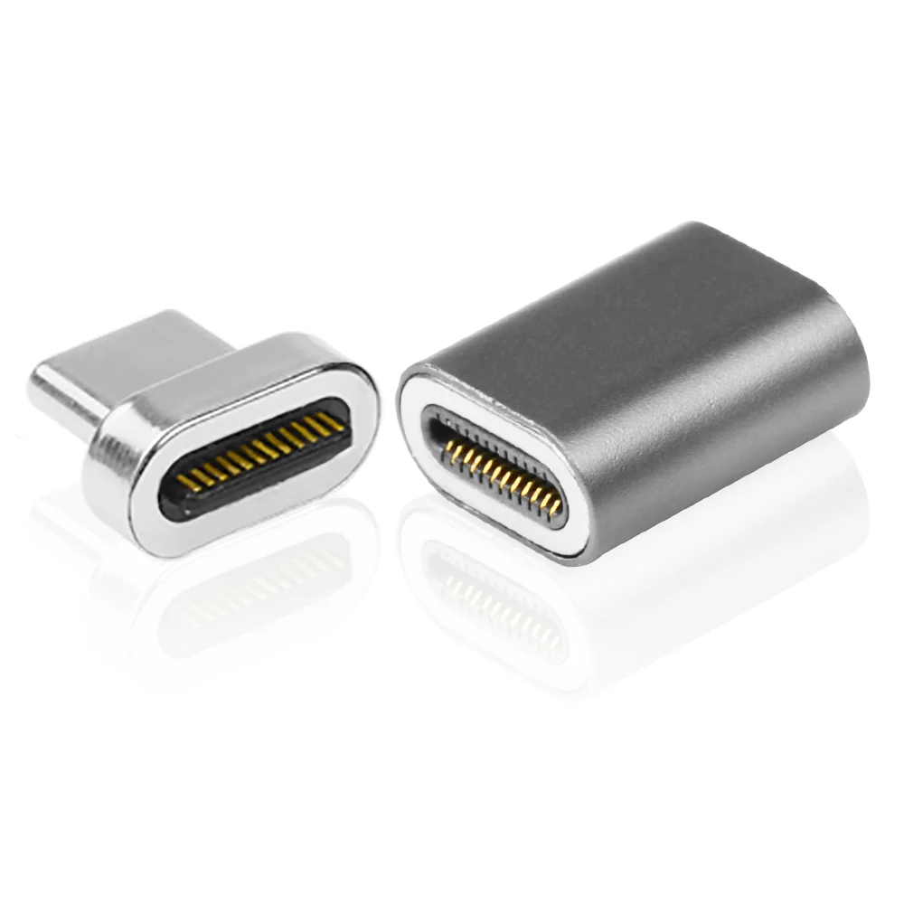 Магнитный 24pin Тип C разъем для Thunderbolt 3 PD 100W 40Gbp/s конвертер USB адаптер анти-падение