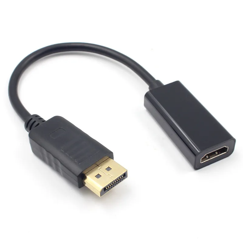Большой DP к HDMI Кабель-адаптер маленький Shelly DP к HDMI конвертер кабель 1080P 4K Ультра-чистый