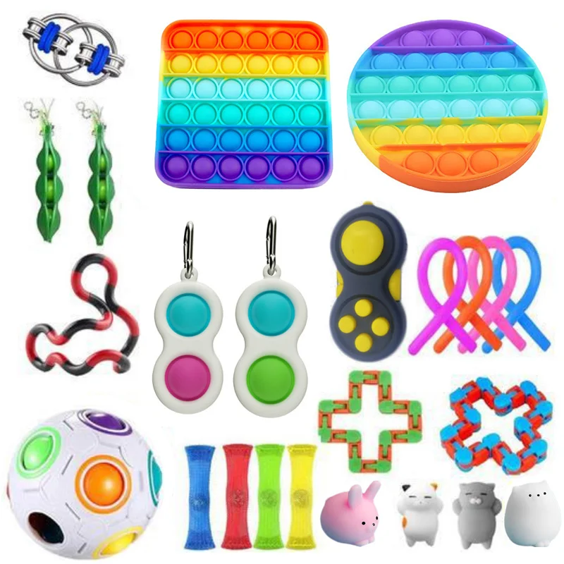 Dropshipping Fidget Toys 20/23/24/27PCS Pack Sensory Toy Set Antistress Relief Autism img4