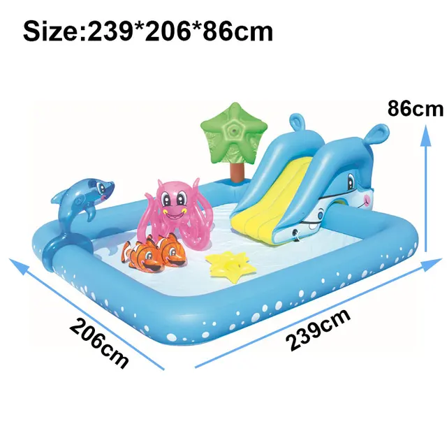 New Children's Water Slides Inflatables For Kids Water Park with Slide Outdoor Backyard Slide Fun Lawn Waters Slides Pools Toy 2