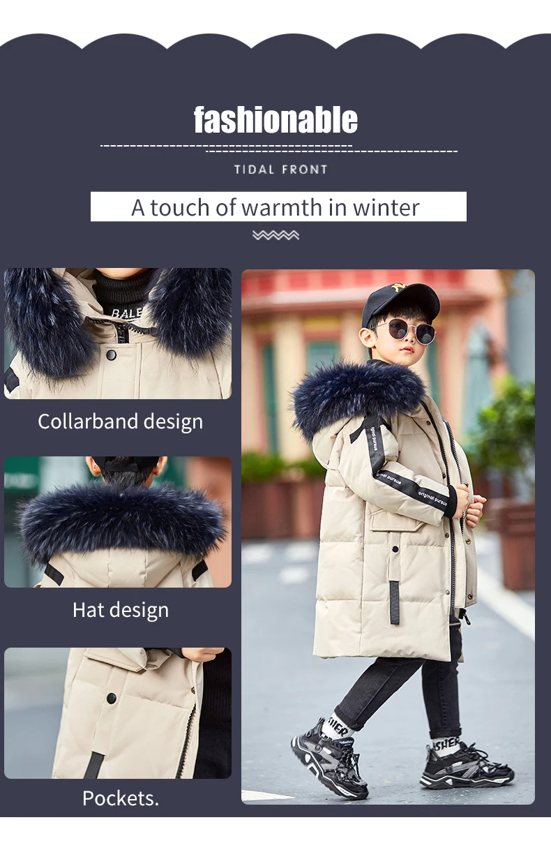 Г. nueva ropa de invierno para nignos nigno de algodón acolchado chaqueta catida en el Bebe grande abrigo