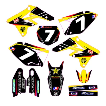 

Motorcycle stickers custom complete tool graphics background decal sticker quantity luster for the team RMZ 250 2007 2008 2009