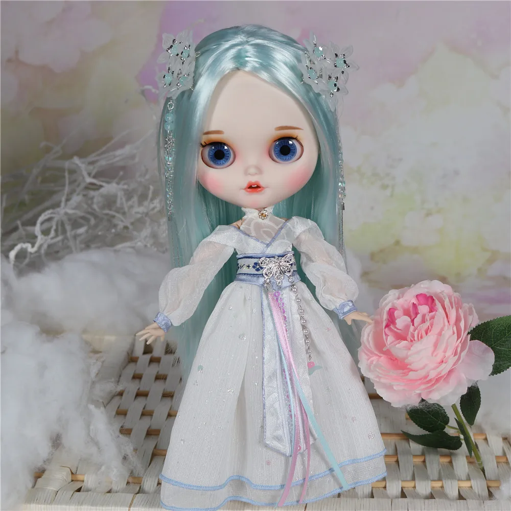 ICY Blyth кукла белая кожа резные губы открытый рот матовая индивидуальные лицо сустава тела красочные волосы - Цвет: Venus