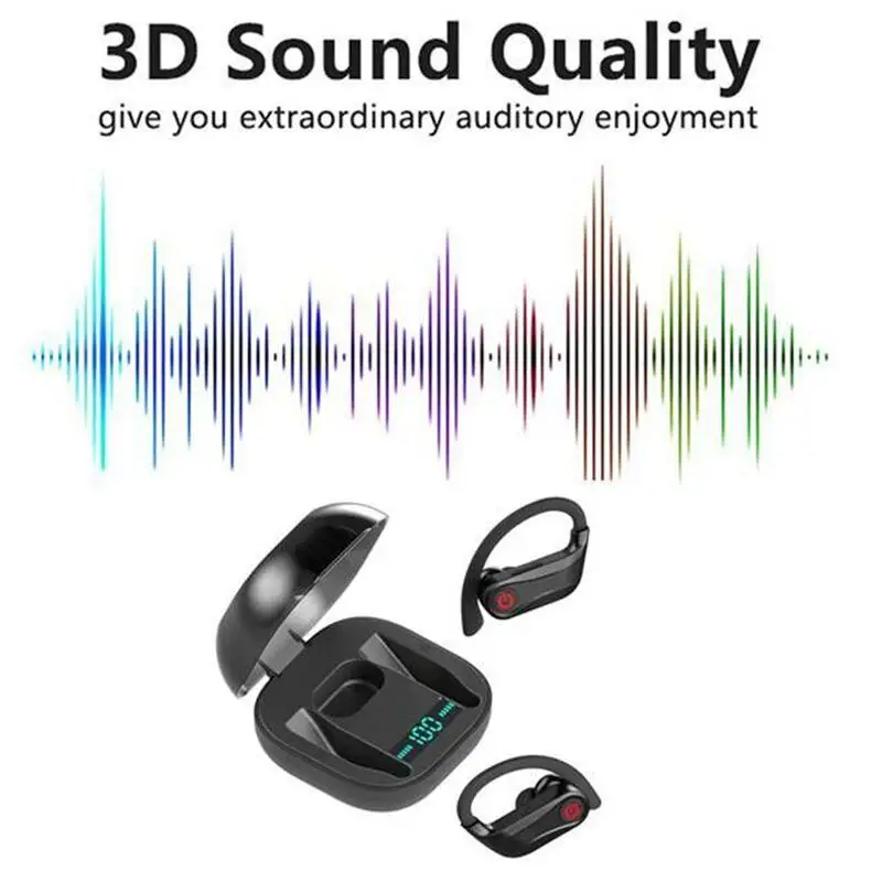 Для HBQ Q62 Powerbeats Pro TWS Bluetooth 5,0 наушники 3D стерео беспроводные наушники Водонепроницаемая гарнитура с зарядным устройством