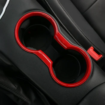 

Red Cup Holder Interior Decor Vehicle Auto 1Pc For Ford Mustang 2015-2019 Cup Holder Cover