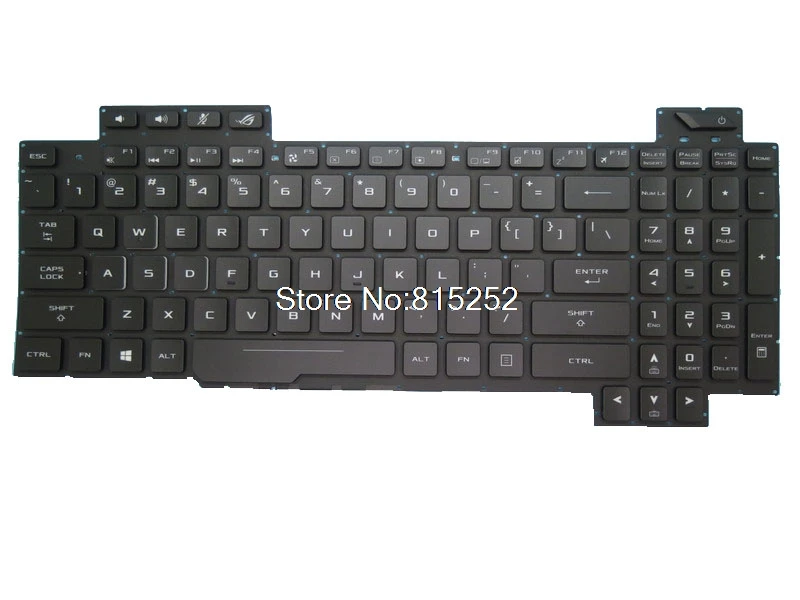 

Клавиатура для ноутбука ASUS GL703G GL703GS GL703GM V170146BS1 US 0KN1-3L1US11 0KNB0-661BUS00, США, английская