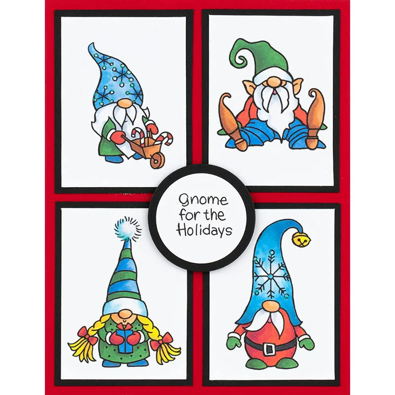 Gnome для праздников четкие штампы и штампы для поделок изготовление бумажных карточек Декоративные Изделия прозрачный штамп