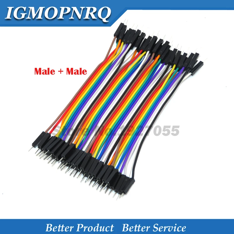Dupont 120 шт 40PIN 10 см Dupont линия папа-Папа+ мама и мама-мама Dupont провод кабель для DIY KIT - Цвет: M-M