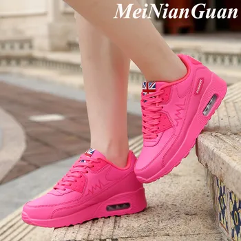 

Sporty Women's Shoes Pink Summer Sneakers Cushioning Running Shoes for Women Lace Up Sneakers Sport Light Weight Female Shoes H1