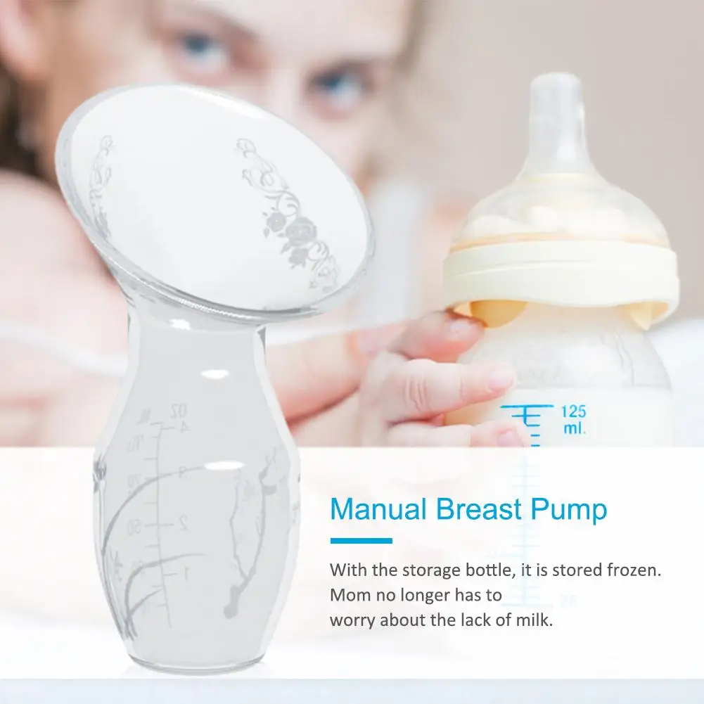 

Real Bubee Silicone Anti-overflow Manual Breast Pump Portable Outdoor Baby Breast Feeding Milk Breast Pump extractor de leche