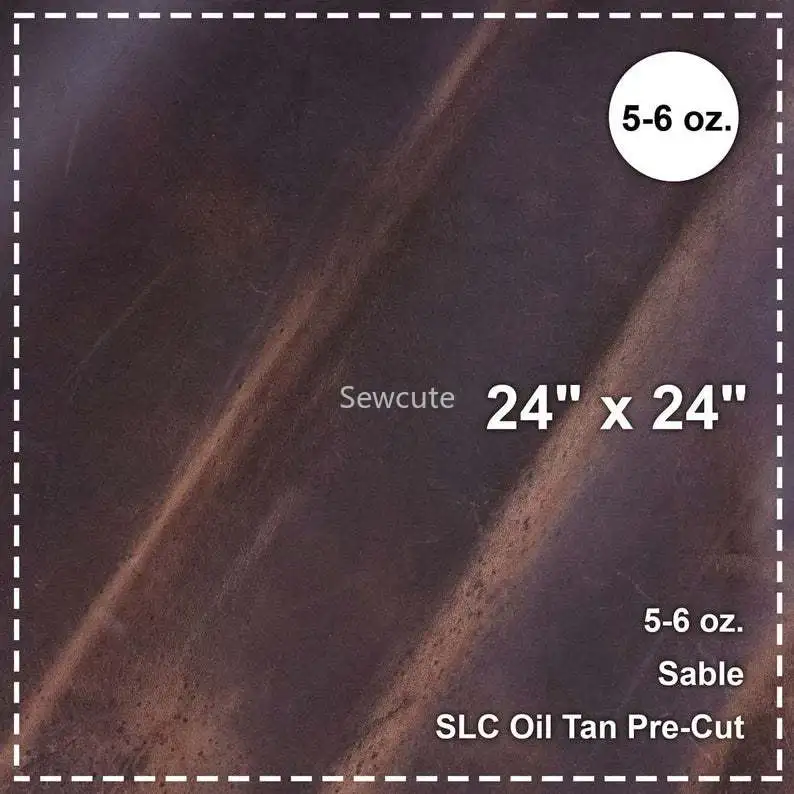 Coffe Brown Oil Tan Cowhide Leather Piece Pre-Cut Square Sheet Genuine Leather for Diy Craft for Belt Wallet Bag Shoes leather fabric,leather material