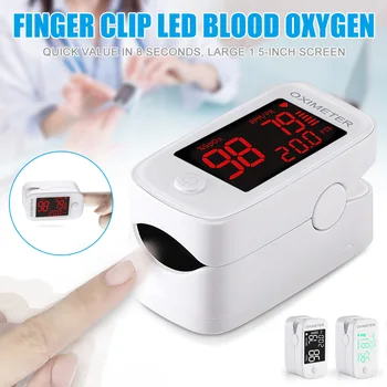 

Newest Fingertip Pulse Oximeter Digital Display Heath Monitor Measurement Font Color Random Promotion