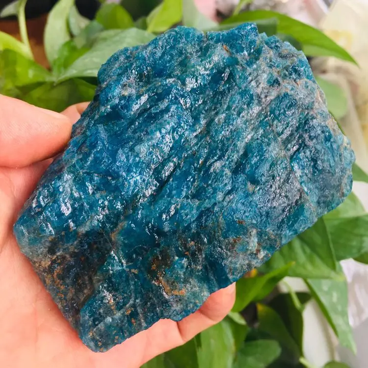 1 шт. натуральный сырой Голубой Апатит минеральный фильтр для очистки воды каменный образец