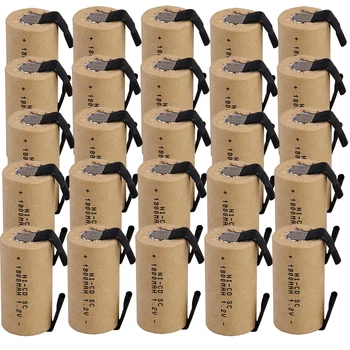 

Yeckpowo 25 pcs SC rechargeable battery SUBC batteries NICD accumulator 1800mah 1.2v power tool for bosch makita dewalt