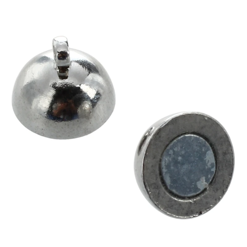 10pcs Magnetic Alloy Round Ball Magnet Clasp 10mm DIY Necklace Bracelet