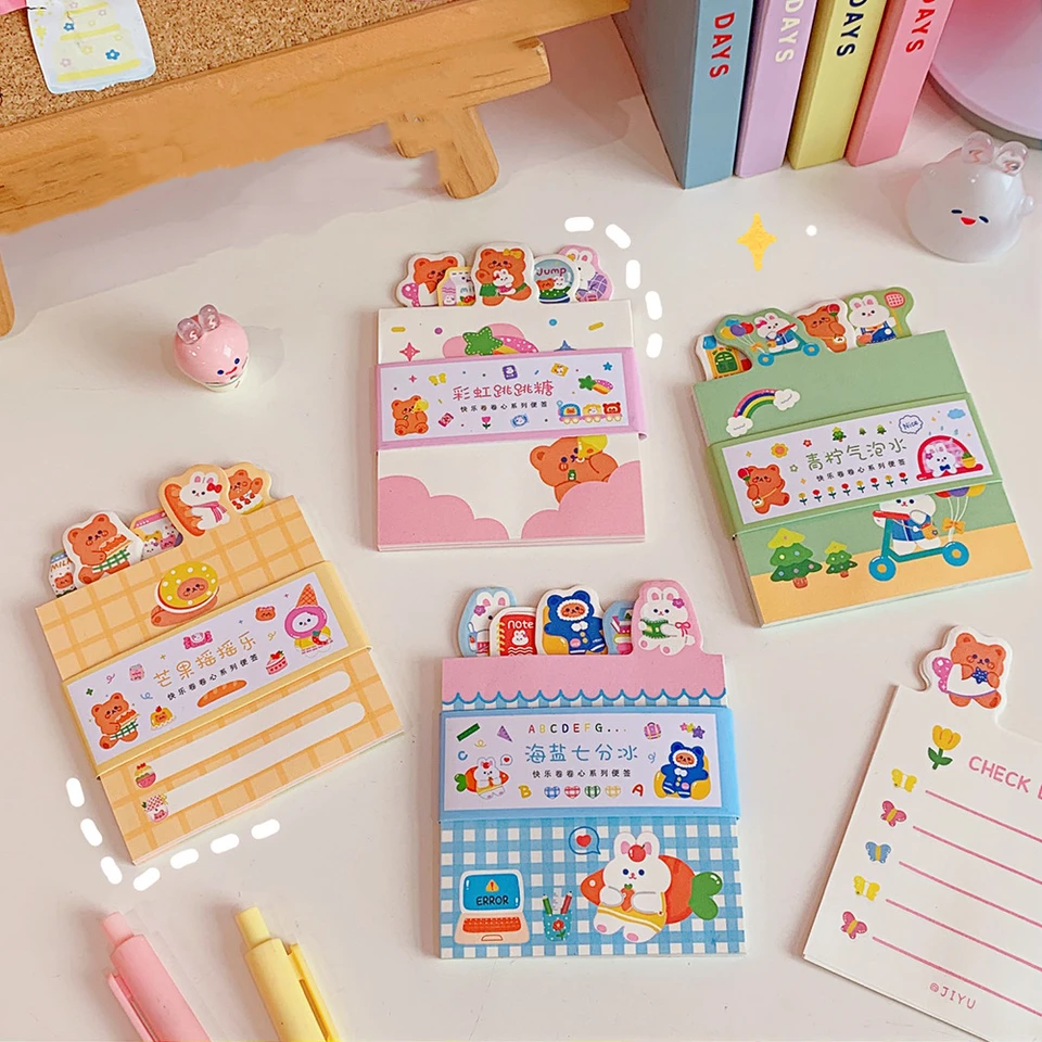 New Arrival 50 Sheets Pocket Kawaii Bear Memo Pads Note Paper To