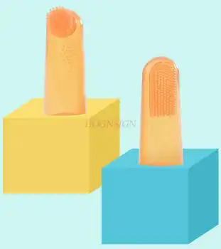 

2pcs Baby Silicone Finger Set Toothbrush Baby 0-1-2 Years Old Oral Cleaning Newborn Infant Child Milk Toothbrush Soft Hair Sale