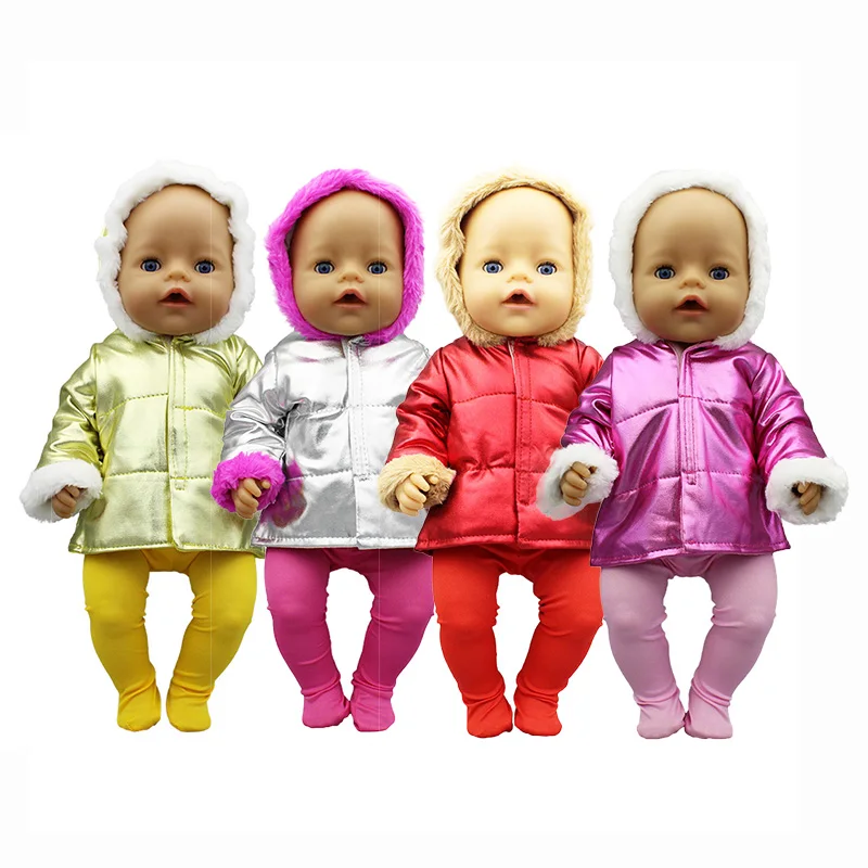Doll Leggings Down-Jacket Reborn Cloth Accessories Fit-For 18inch/43cm New